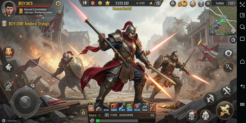 Tampilan menarik dari gameplay menegangkan dalam BOY303.