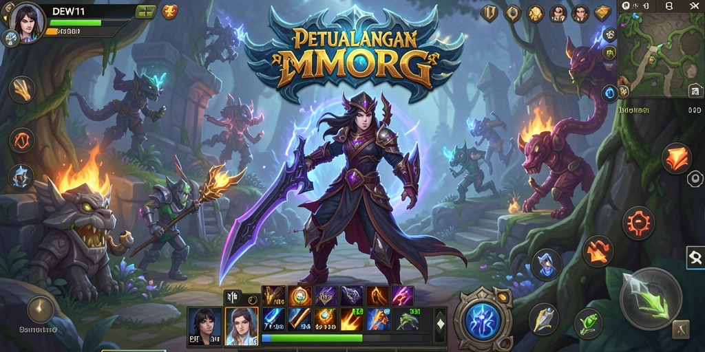 Tampilan grafik menawan dan gameplay seru di DEWI11.