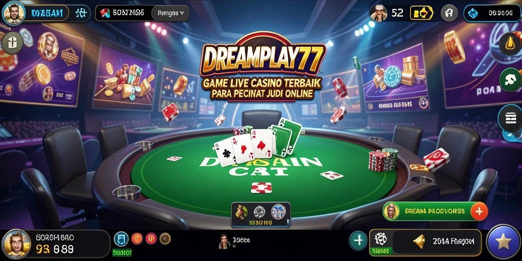 Tampilan gameplay Live Casino yang menarik dan interaktif.