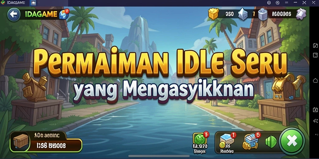 Tampilan menarik gameplay IDAGAME dengan elemen Idle yang mengasyikkan.