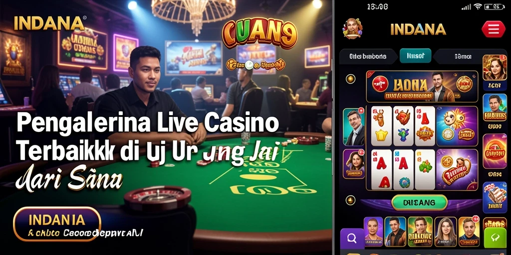 Screenshot menampilkan keseruan game Live Casino INDAAA.