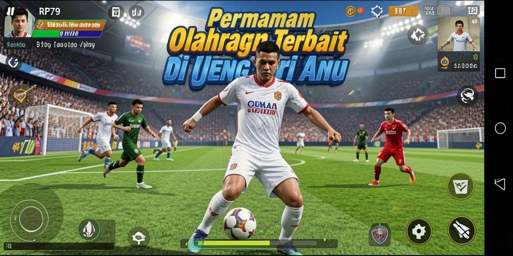 Tangkapan layar dari gameplay RP79 menampilkan aksi mendebarkan dalam olahraga.