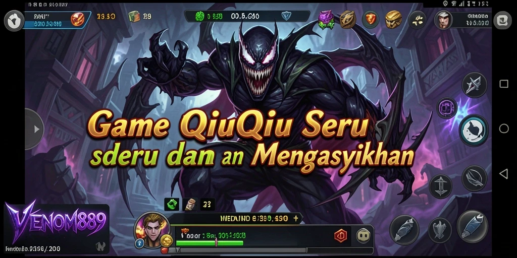 Gameplay QiuQiu yang seru dan interaktif di VENOM889.